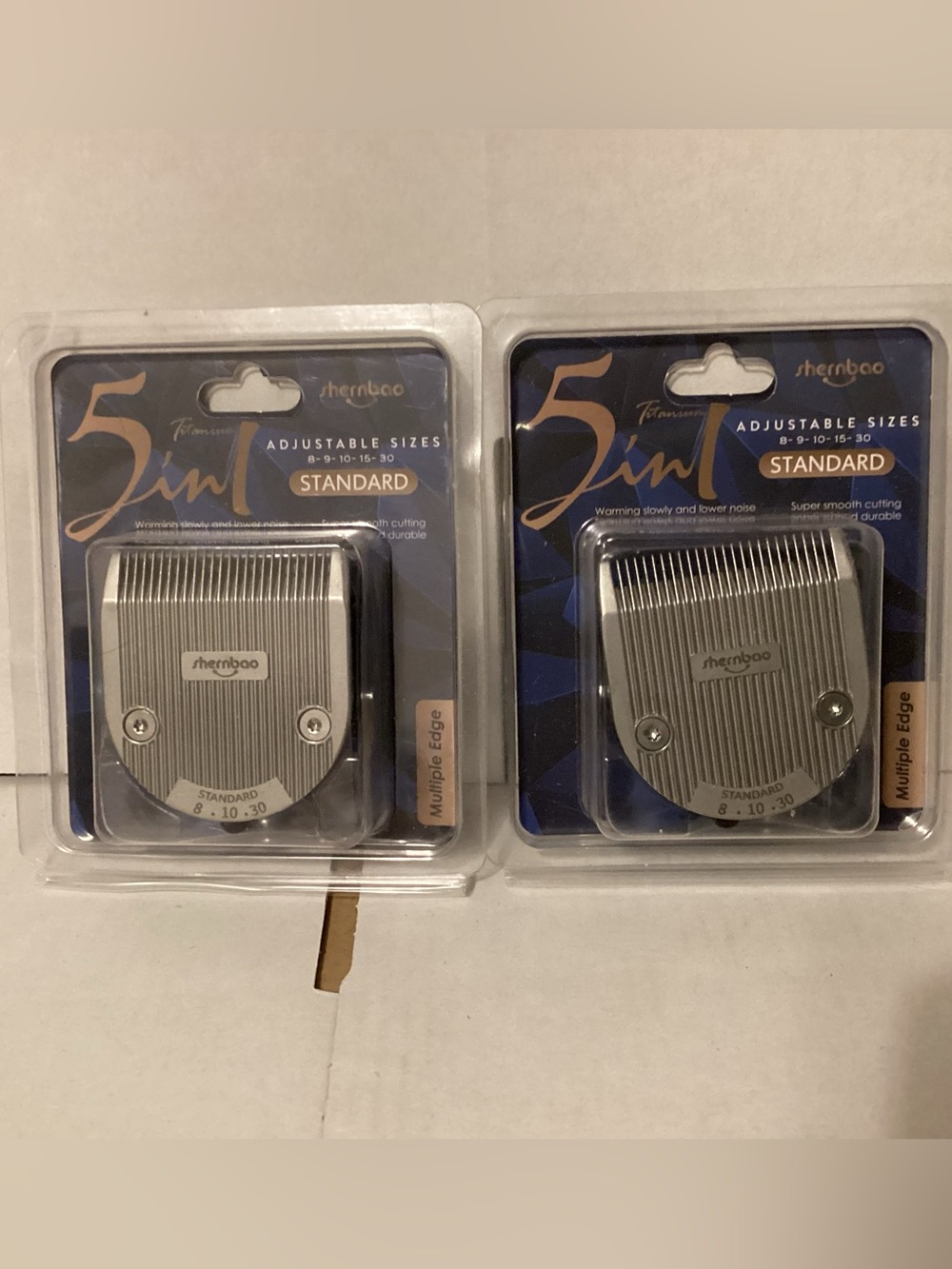 Pet Clippers Shernbao 5-in-1 Blades Standard Wahl Compatible NEW 2 Pack